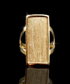 Anillo de Plancha con Bisel Oro 10k