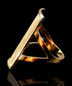 Anillo de Plancha con Bisel Oro 10k