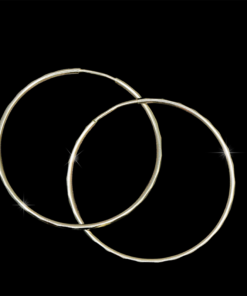 Arete tubular facetado, oro 10K