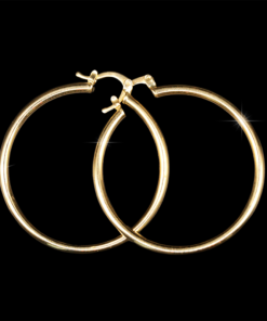 Arracada Tubular Lisa Oro 10k 1