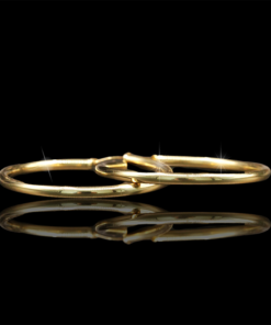 Arracada Tubular Lisa Oro 10k 3