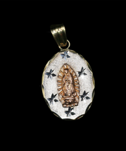 Medalla Virgen Estrellas Oro Importado 10k 1